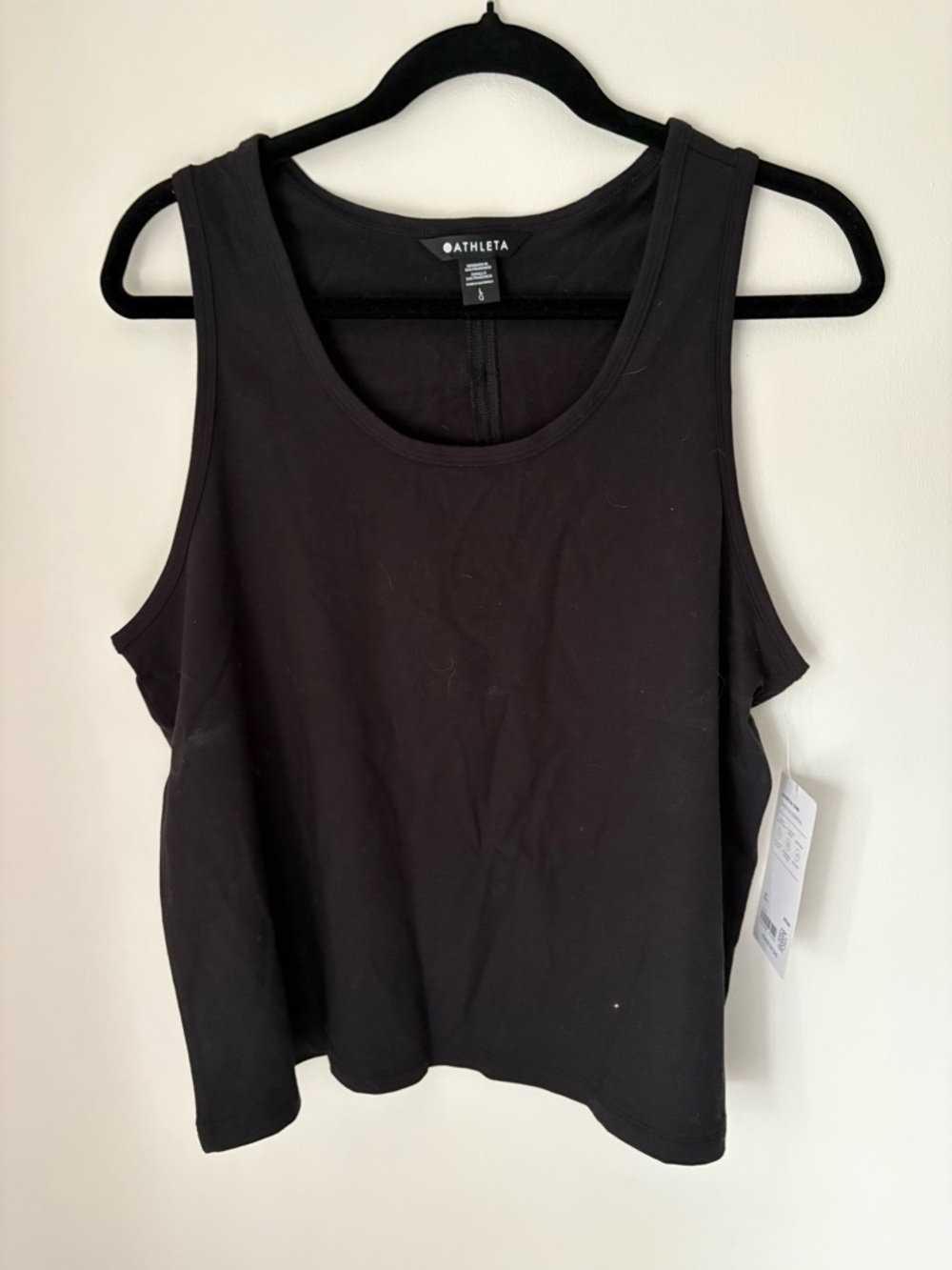 Athleta Black Scoop-Neck Tank
